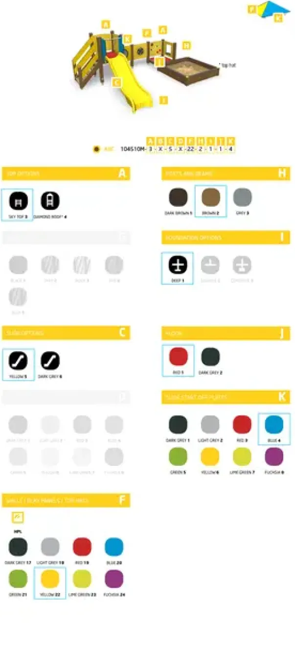 ABC Lekeapparat med sandkasse Lisa