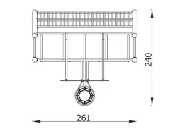 A4K fotballmål med basketballkurv
