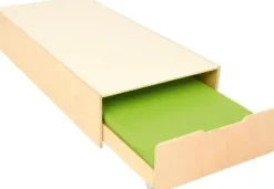 Akustikk lekepodie med uttrekkbar seng