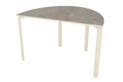 Alba akustikkbord halv oval grå