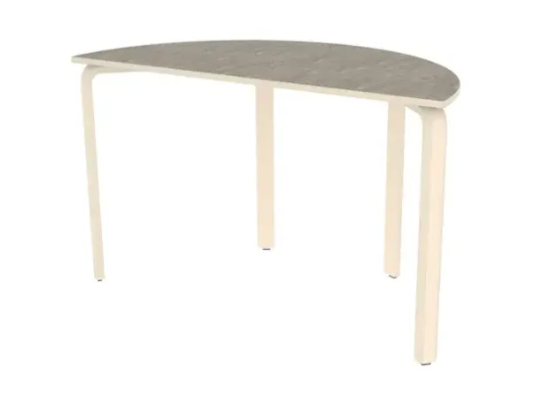 Alba akustikkbord halvrundt rød 3131