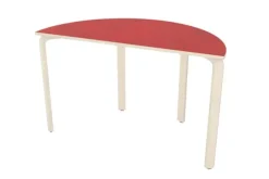 Alba akustikkbord halvrundt rød 3131