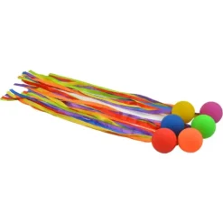 Ball med regnbuebånd