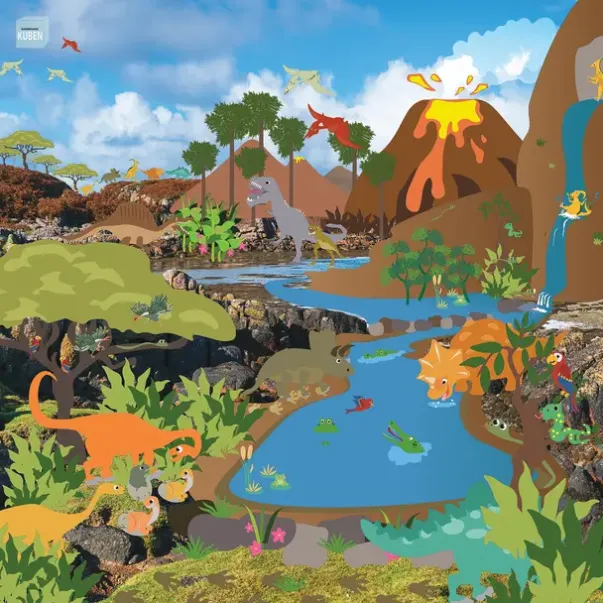 Barnehagekuben banner dinosaur