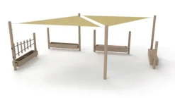 Basic sansehage med solseil