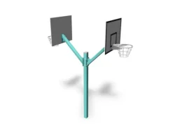 Basketballstativ 2 kurver turkis