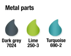 Basketballstativ 4 kurver turkis