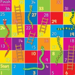 Bee-bot og Blue-bot matte Stigespill