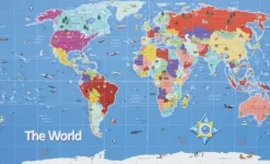 Bee-Bot og Blue-Bot matte verdenskart