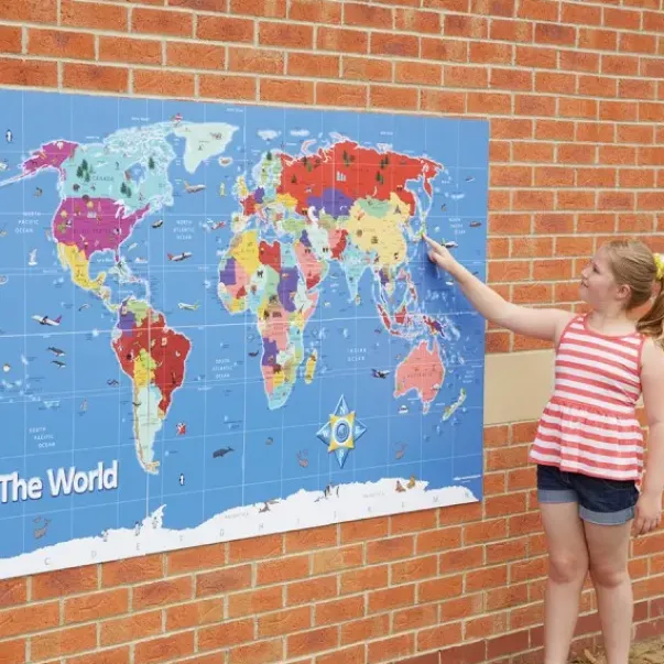 Bee-Bot og Blue-Bot matte verdenskart