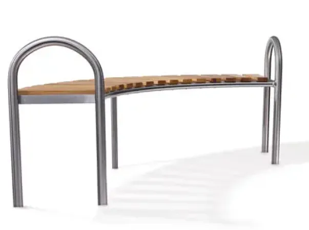 Benk 90 placidu stål og tre