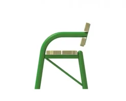 Benk m rygg. Frittstående