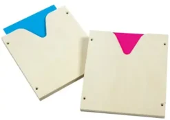 Beskjed og brevholder i bjerk