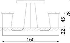 Betongbord med sjakk og ludo