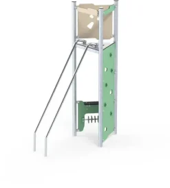 Bjork tårn, klatrevegg og glidestenger