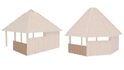 Bålhus sidevegg 1/2 høyde