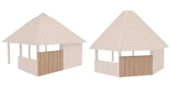 Bålhus sidevegg 3/4 høyde