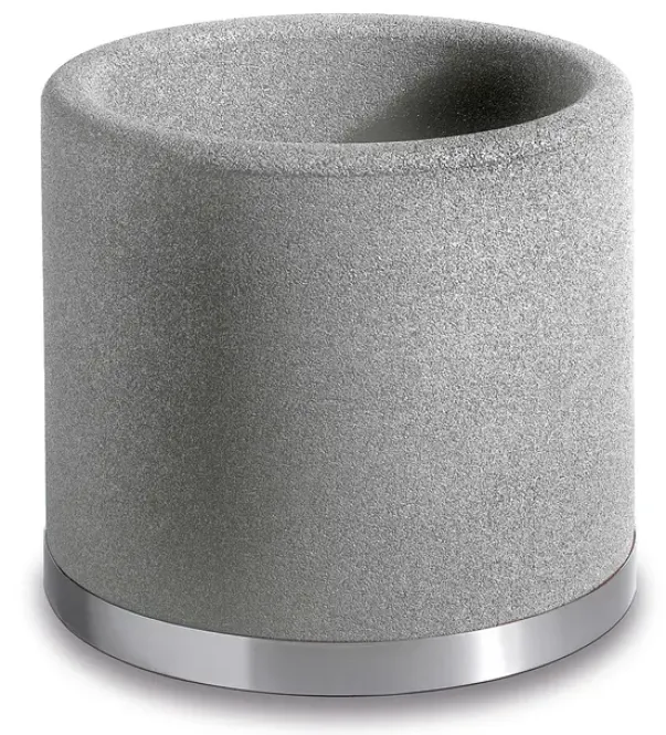 Blomsterkrukke sølvgrå