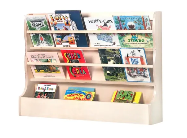 Bokhylle med bokkasse