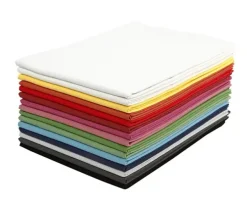 Bomullsstoff ensfarget mix