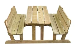 Bord/benk for barn med rygg