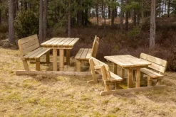 Bord/benk for voksne med rygg