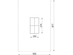 Bordtennisbord betong fastmontert
