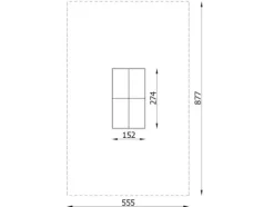 Bordtennisbord frittstående