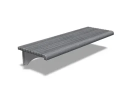 Boulevard Vegg-benk grå