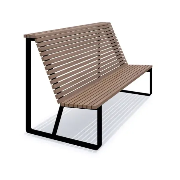 Brenna benk med høy rygg