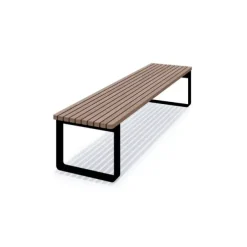 Brenna benk uten rygg