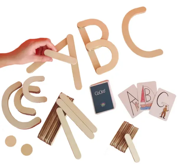 Clicko bygg alfabetet