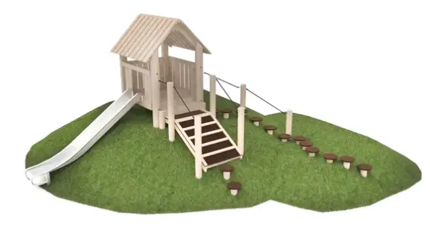 Core lekehus på en kolle