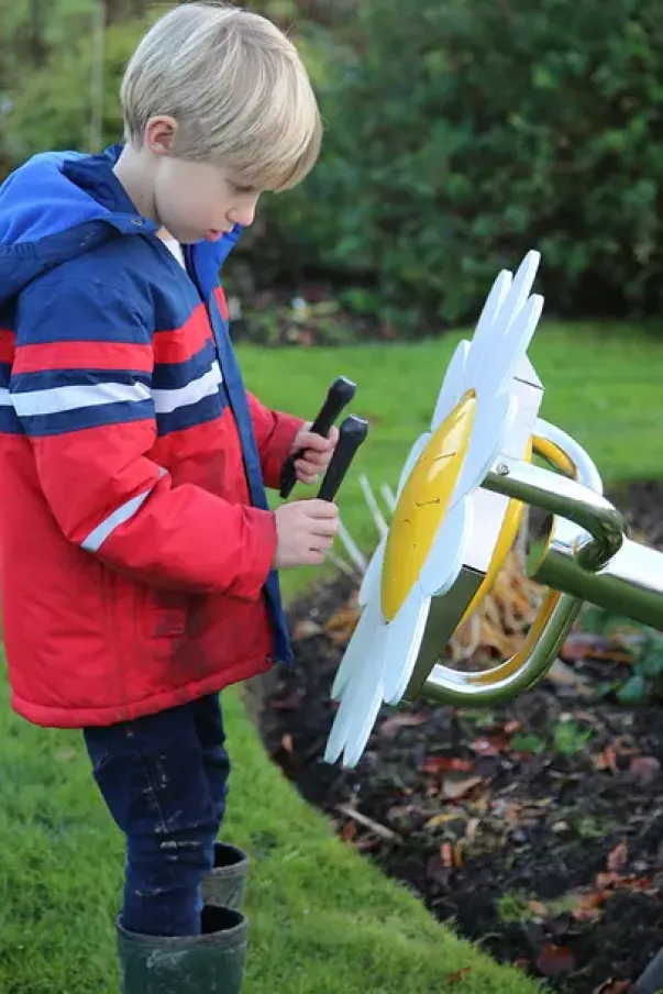 Daisy petal drum forankring i jord