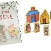 De tre små grisene bok med figurer