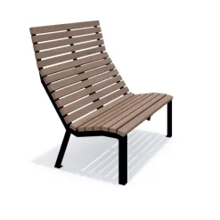 Delia benk med høy rygg