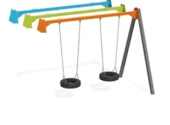 Dobbelt huskestativ påbygningsdel blå