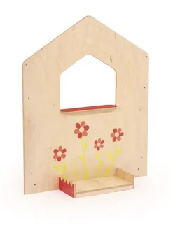 Drømmeskogen vindu med blomsterkasse