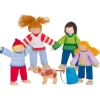 Dukkefamilie med hund
