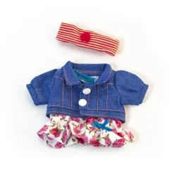 Dukkeklær kjole og olajakke