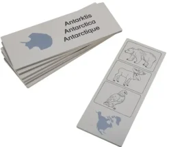 Dyr og kontinent sett