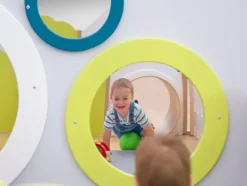 Educasa speil rundt hvit