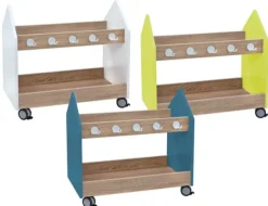 Educasa trillevogn liten hvit