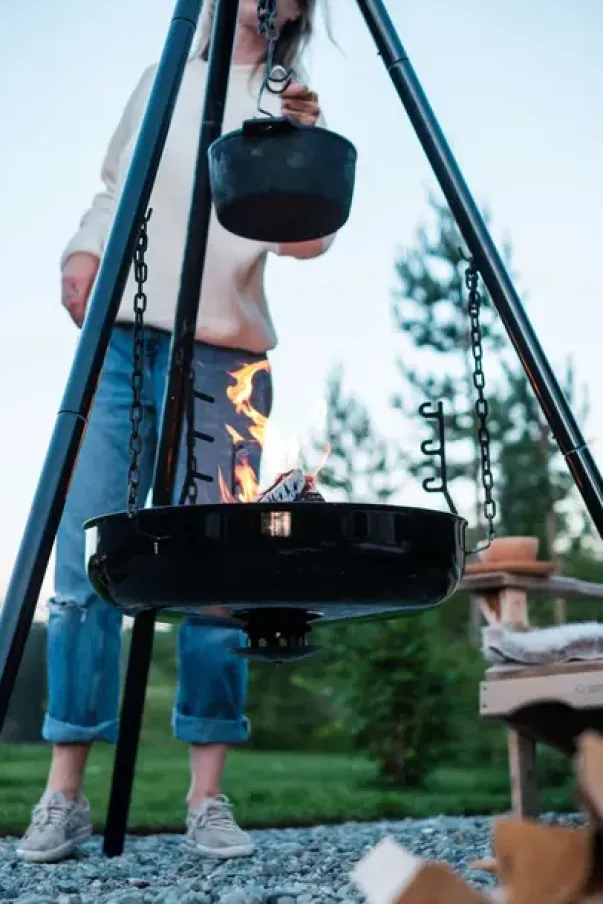 Espegard bålpanne med stativ