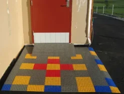 Excellent matte blå kvadrat