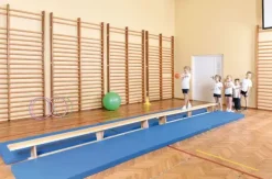 Fallmatte med antiskli blå