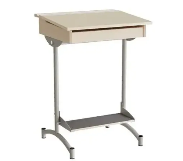 Fokus elevbord beige/alugrå