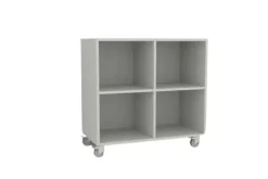 Freja skolereol 4 rom hvit