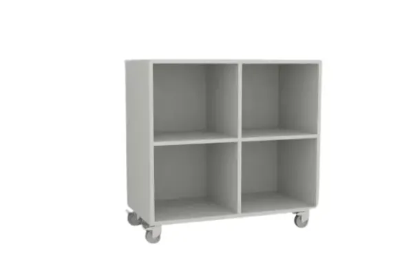 Freja skolereol 4 rom hvit