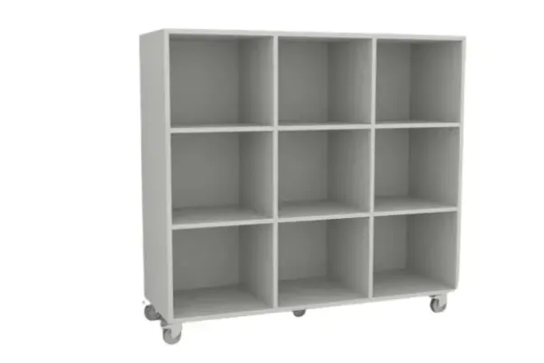 Freja skolereol 9 rom hvit